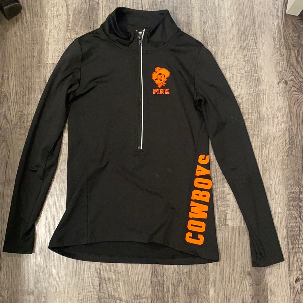 OWO- VS PINK Oklahoma State 1/2 Zip- Size Small